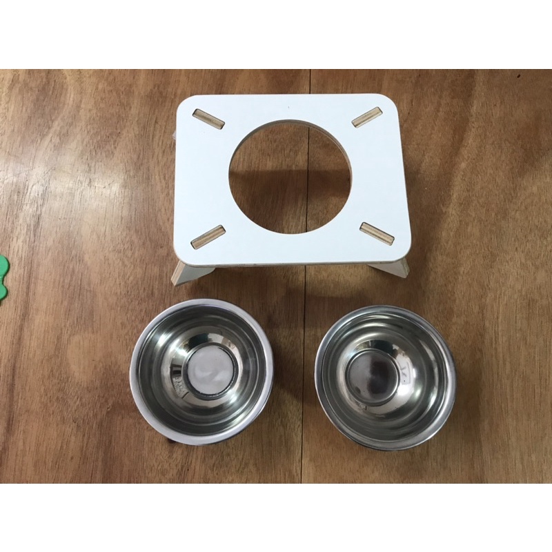 Bát inox sâu lòng đựng thức ăn cho mèo/cún