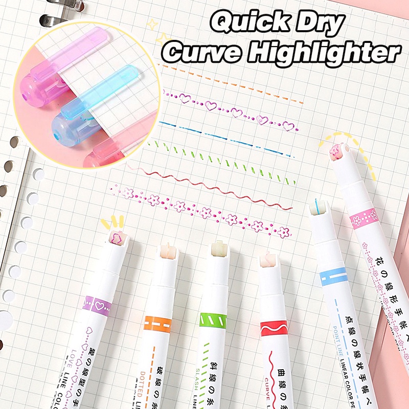 Bút Lông Đánh Dấu Màu Nước Mau Khô Nhiều Màu Sắc Dành Cho Học Sinh