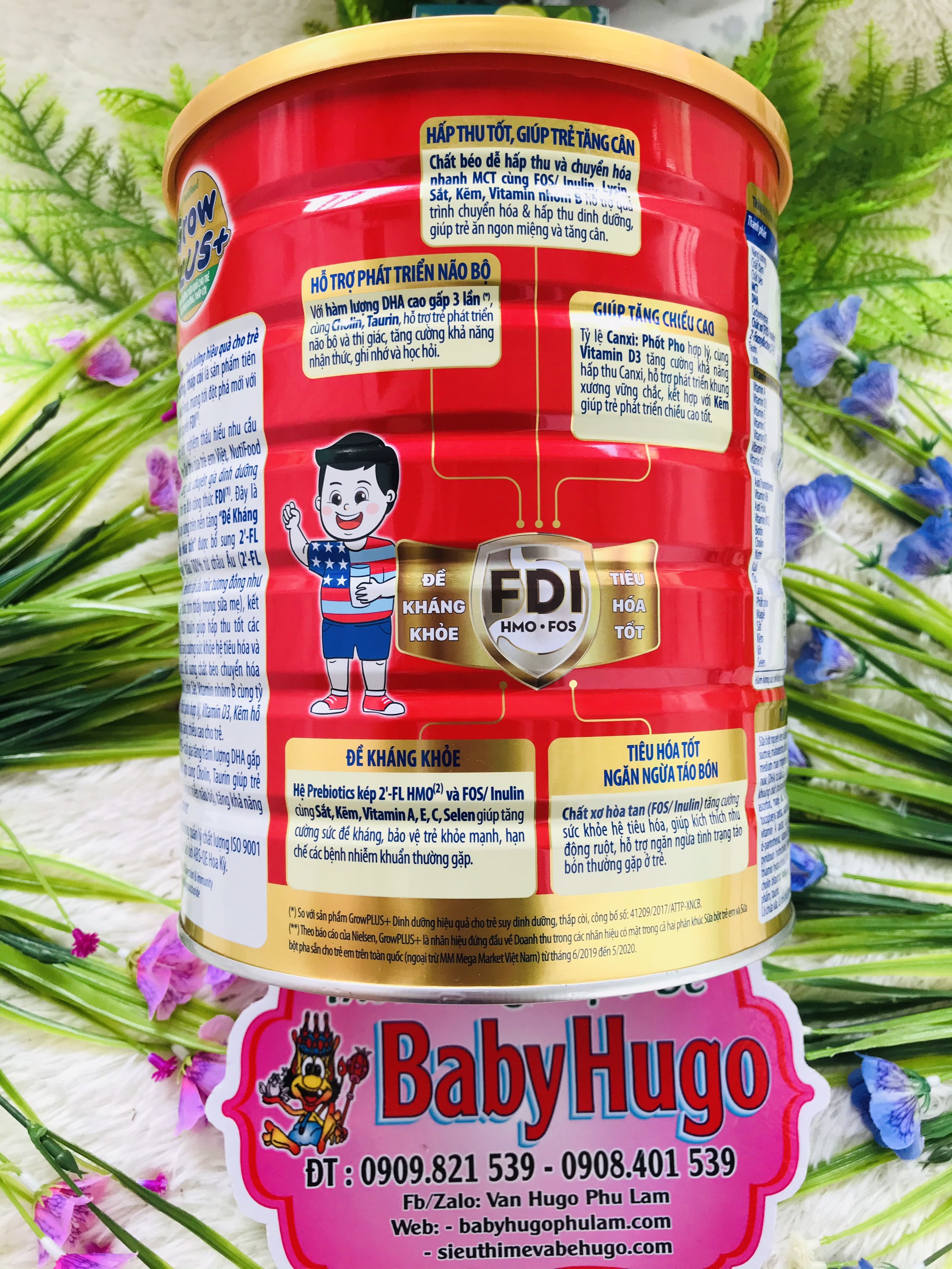 [DATE 2023] Sữa Bột Nutifood Grow Plus+ Đỏ Hộp 1,5kg