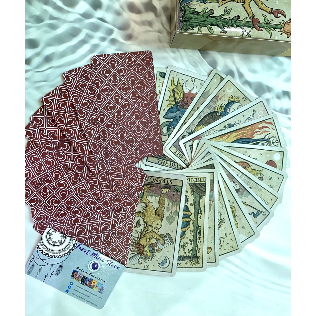 Bộ bài Trionfi Della Luna Tarot bản Pips size gốc