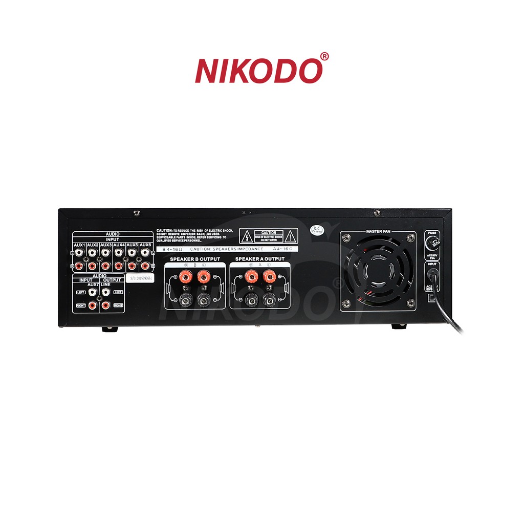 Amply Nikodo AN 3366S 4 kênh âm thanh riêng biệt, tải 560 loa ru, nhập khẩu chính hãng/Âm li nhà nuôi yến chuẩn Malaysia