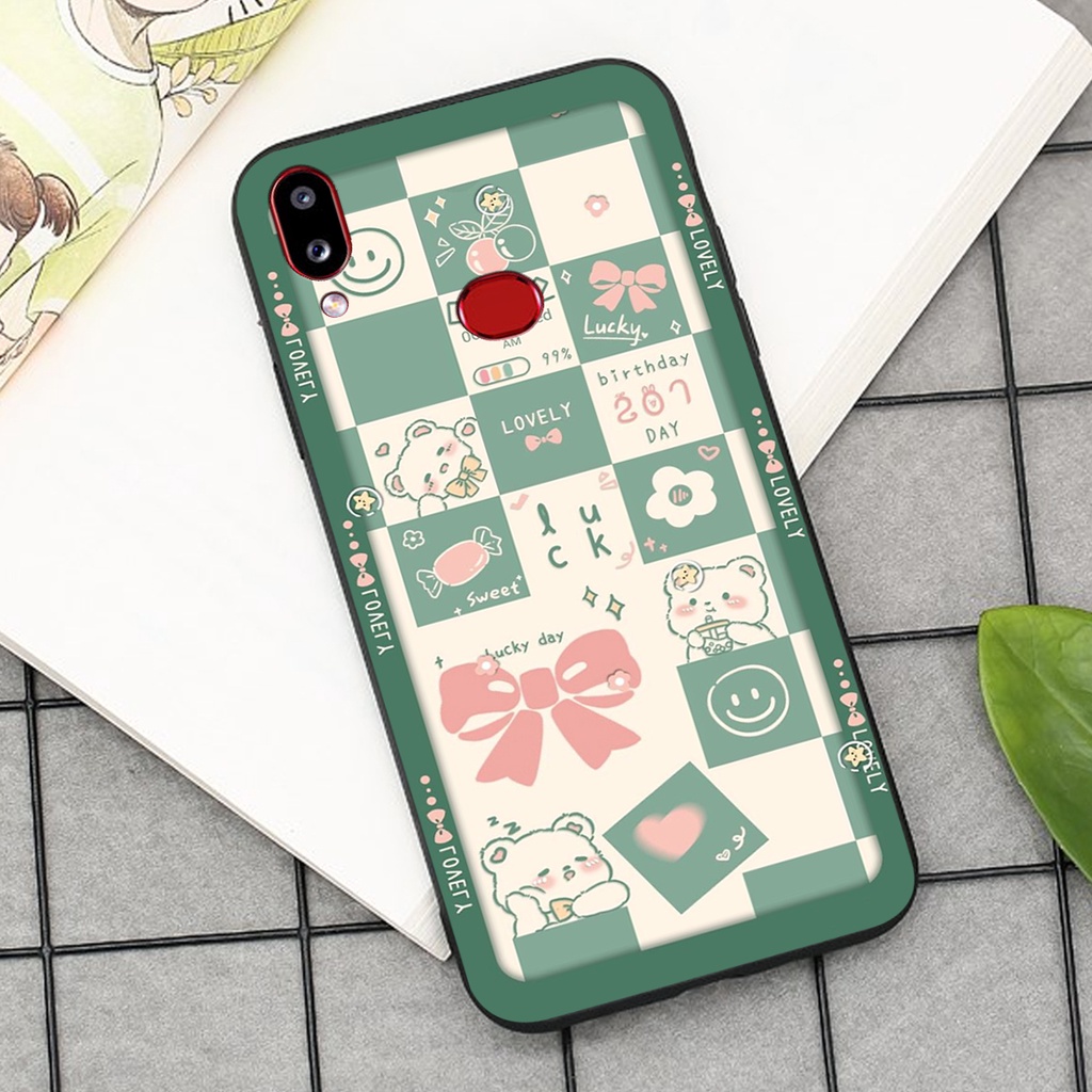 Ốp lưng Samsung Galaxy A10S in hình cao cấp mẫu kẻ caro,mikenbe@r siêu hot