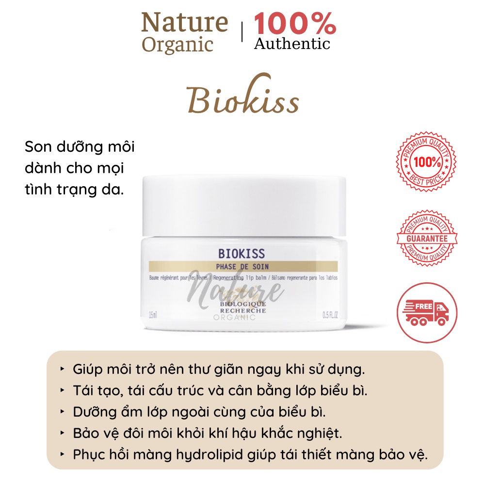 Son dưỡng môi Biokiss 15ml giúp dưỡng ẩm, bảo vệ và làm dịu môi khô - K66