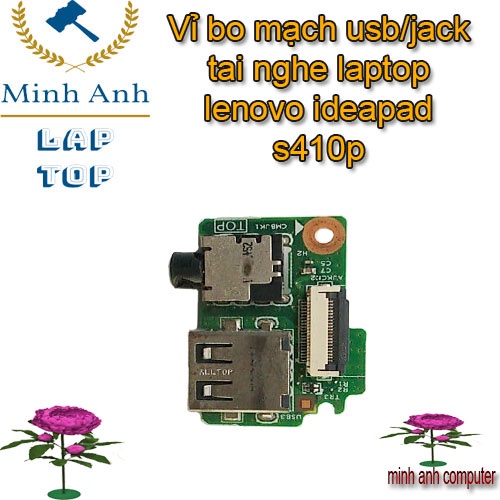 Vỉ bo mạch usb/jack tai nghe laptop lenovo ideapad s410p
