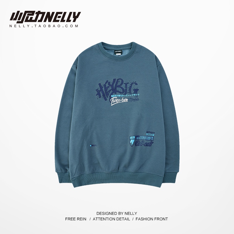 Áo sweater Nelly unisex nam nữ lót lông nelly32