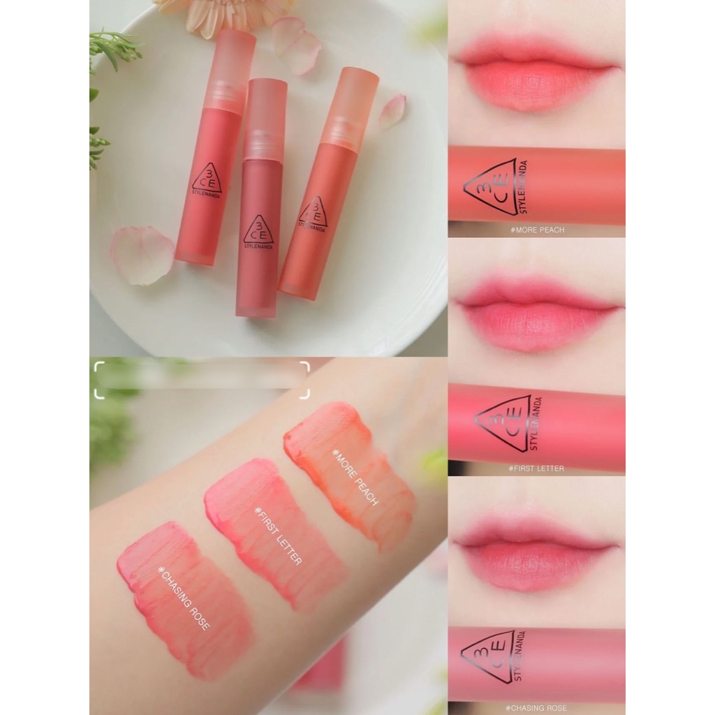 Son Kem Lì 3ce Blur Water Tint Mẫu Mới