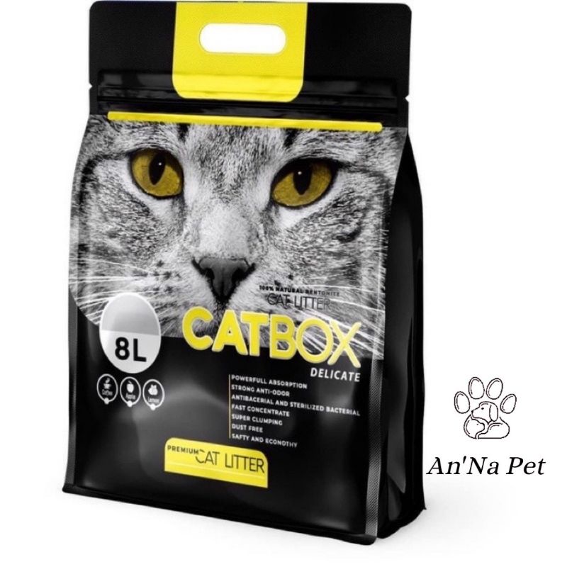 Cát vệ sinh cho mèo, Cát Box Luxury 8L cho mèo, Cát đất sét, đủ mùi hương, siêu vón cục, ít bụi tiện lợi - AnNa.Pet