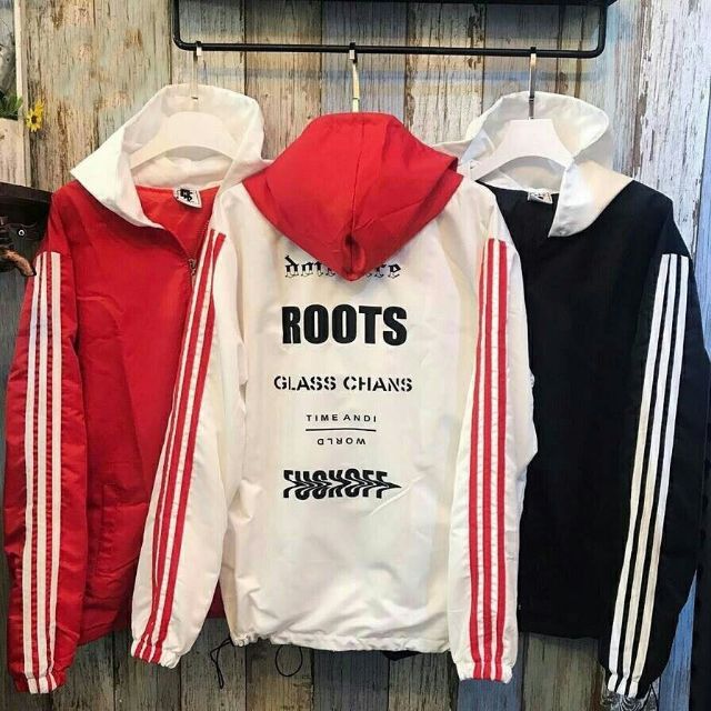 Áo khoác dù Roots 2 lớp from unisex. 2018 Nam nữ đều được.