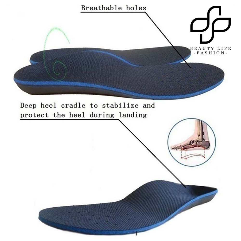 [Shoes] 1 Pair High Arch Support Varus Flat Foot Pads Shoe Insole