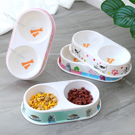 BÁT ĂN CHÓ MÈO BẰNG NHỰA MICA DÀY - KHAY ĂN THÚ CƯNG