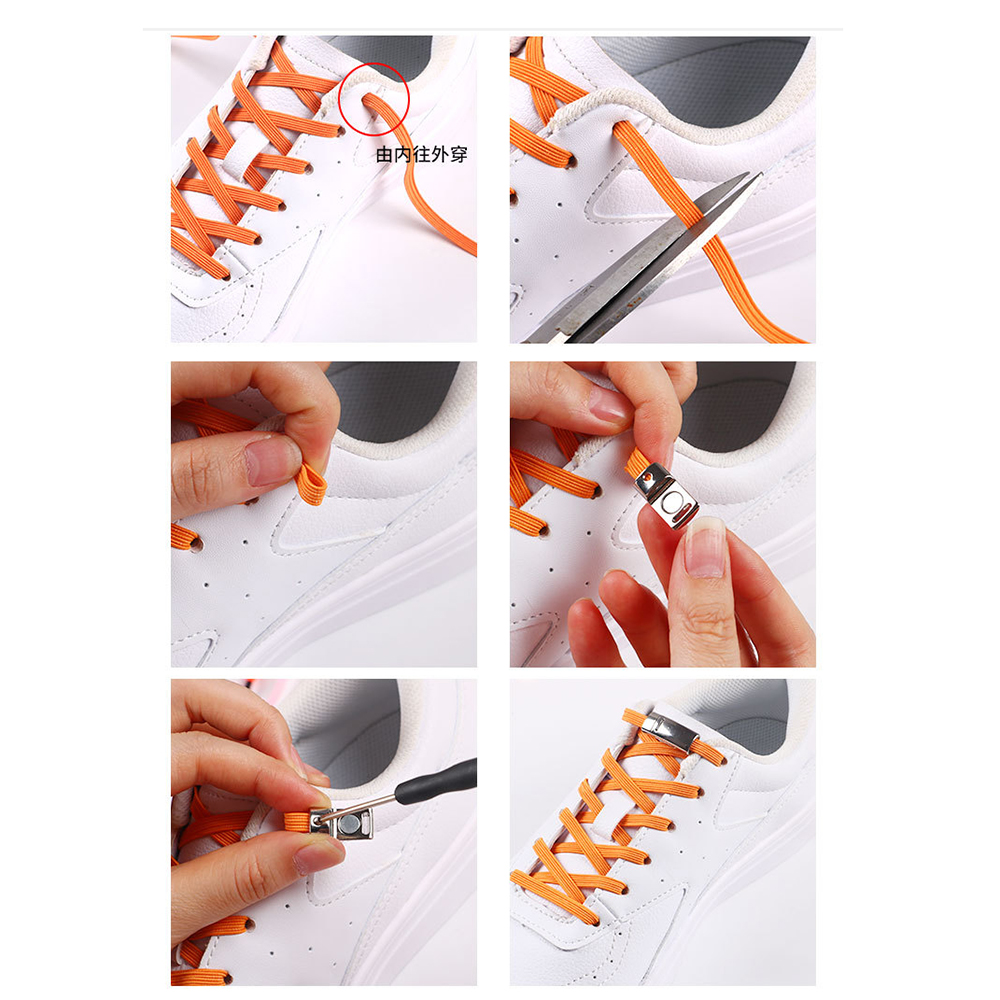 Bộ 2 khóa dây giày có nam châm tiện dụng