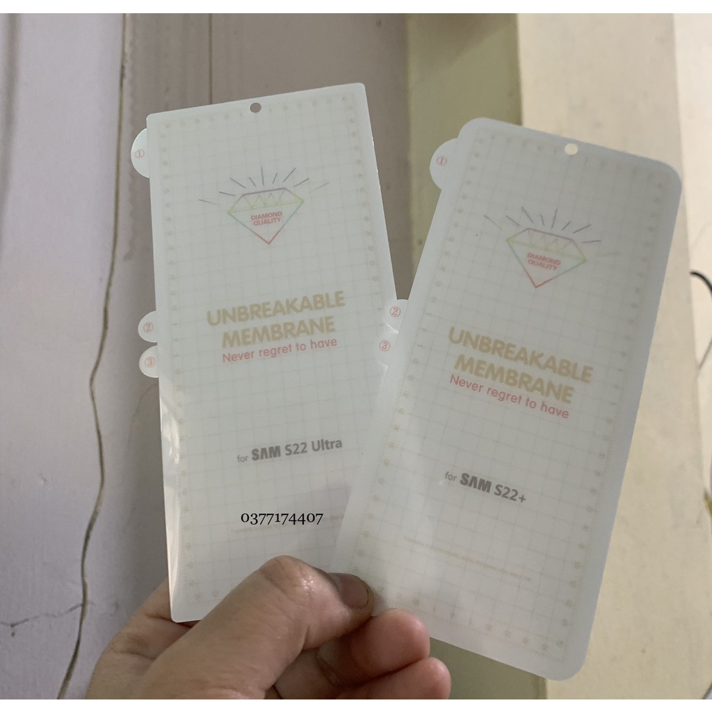 Miếng dán dẻo PPF mặt trước, sau cho Samsung S23, S23 Plus, S23 Ultra, S22, S22 Plus, S22 Ultra , S21 full màn hình máy