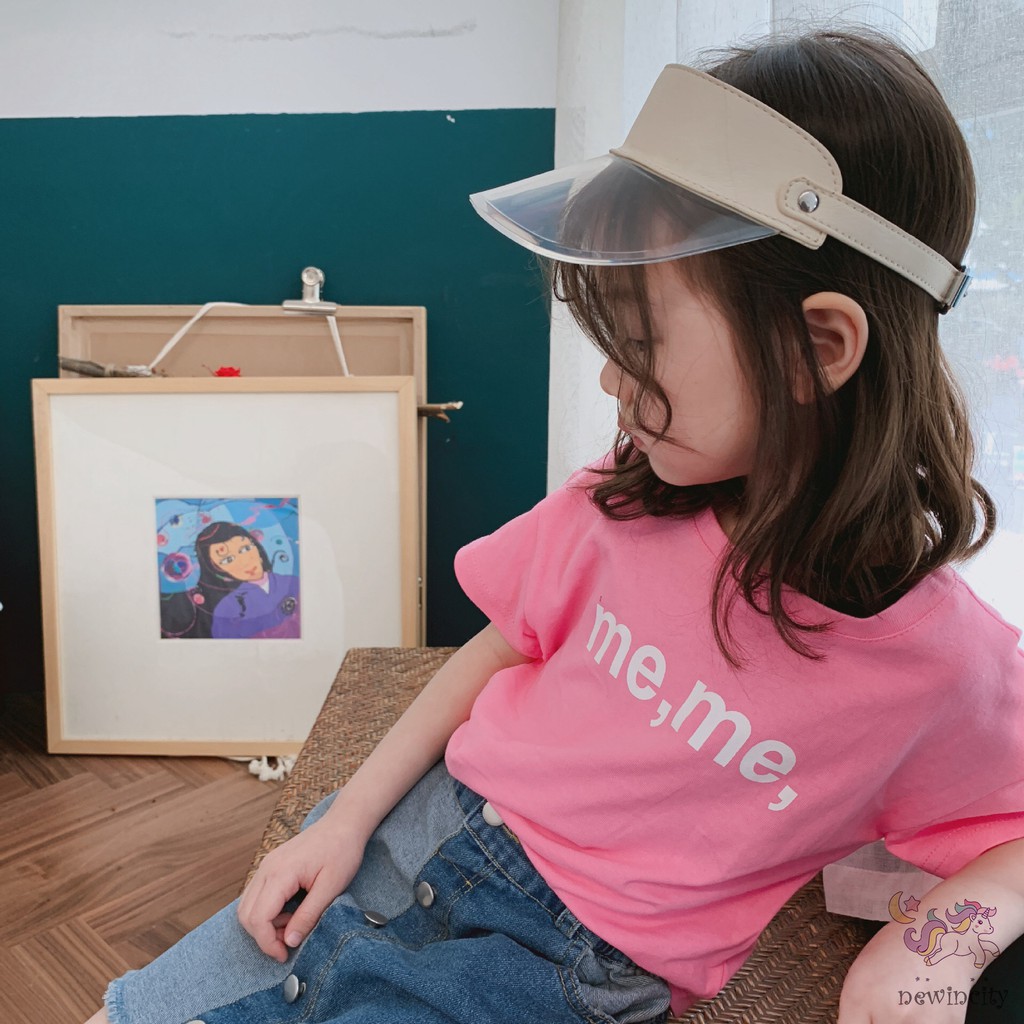 Áo Thun Tay Ngắn In Chữ Phong Cách Thời Trang Hàn Quốc Cho Bé