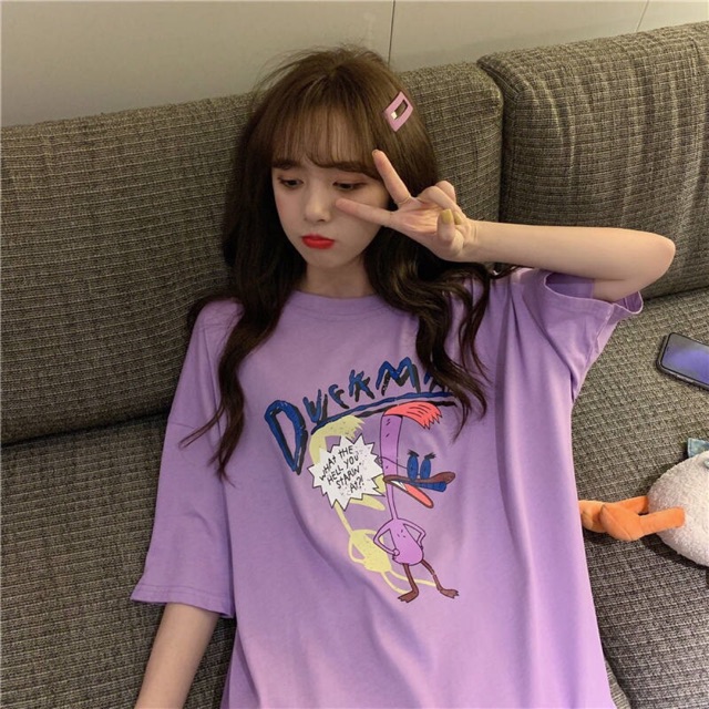 Áo Ulzzang FREESHIP Áo Thun Unisex Nam Nữ Tay Lỡ Form Rộng Ulzzang [áo unisex