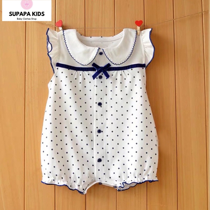 Bộ body cộc tay cho bé GÁI, mẫu quần áo trẻ em siêu dễ thương kiểu cánh tiên cho bé từ 3-12kg