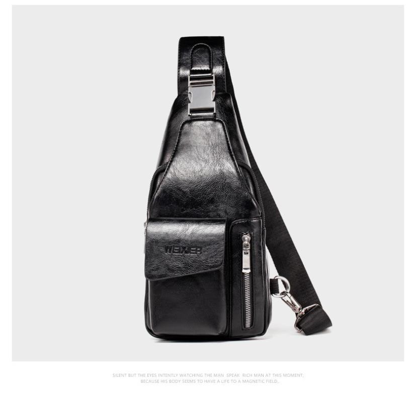 Túi Đeo Chéo Nam Trước Ngực Da PU Cao Cấp Chống Nước Phong Cách Thể Thao Thời Trang Hàn Quốc TD04 Đậm Chất Nam Tính | BigBuy360 - bigbuy360.vn
