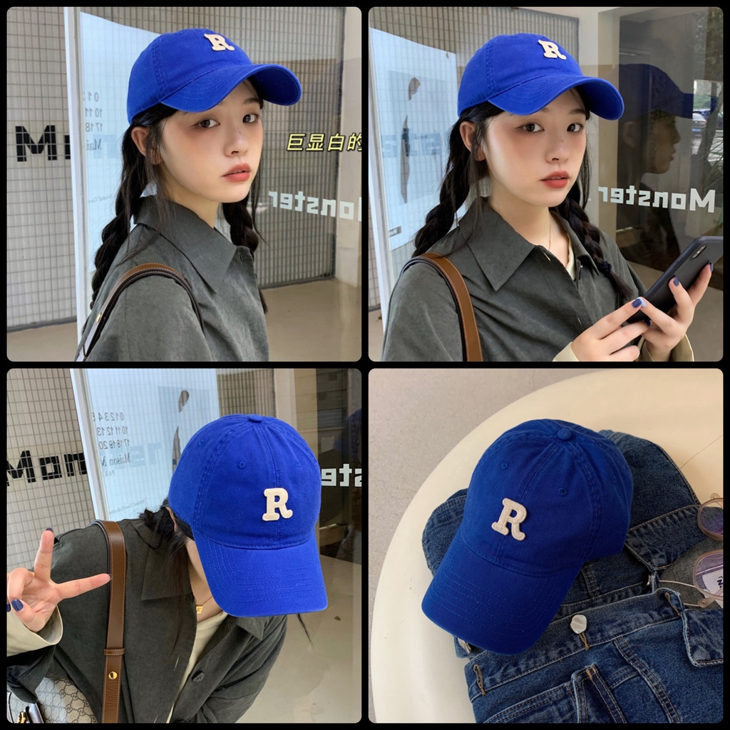 Mũ lưỡi trai chữ R nam nữ unisex nón kết đi học đi chơi thời trang đẹp rẻ phong cách học sinh sinh viên