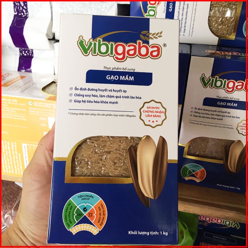 Gạo Mầm Vibigaba Hạt Ngọc Trời Gói 1Kg
