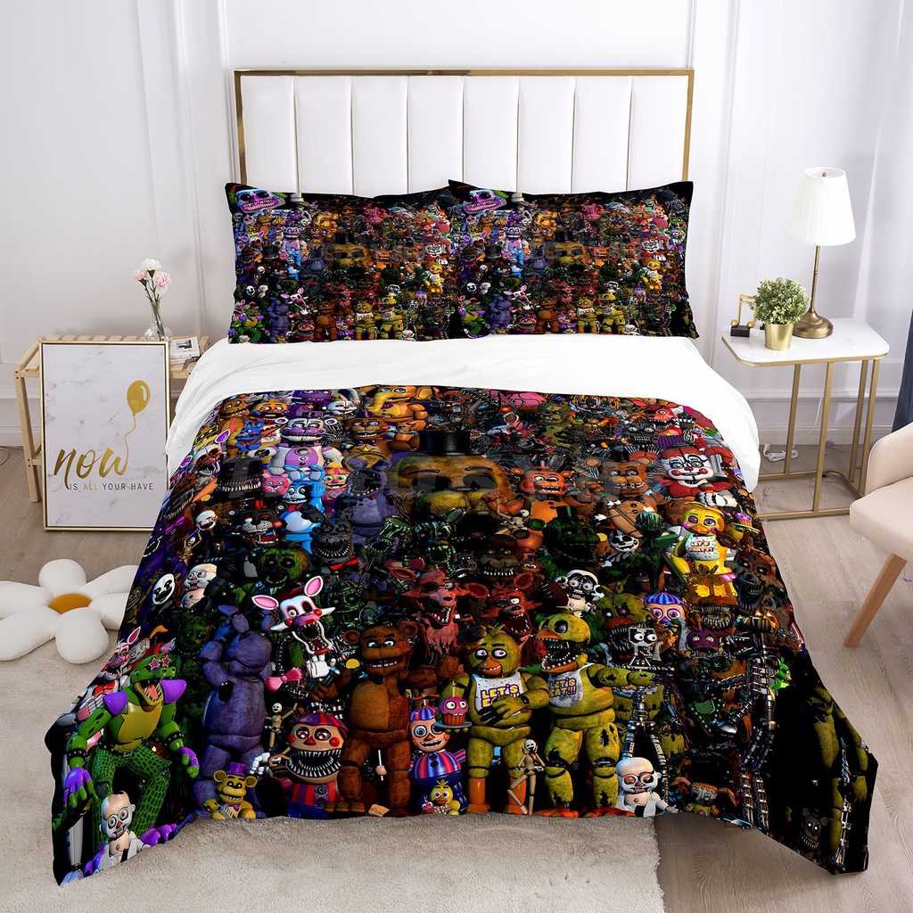 Yyds fnaf Bộ Chăn Ga Gối Nệm Đơn Kích Thước Lớn Thoải Mái Thoáng Khí Cho Phòng Ngủ