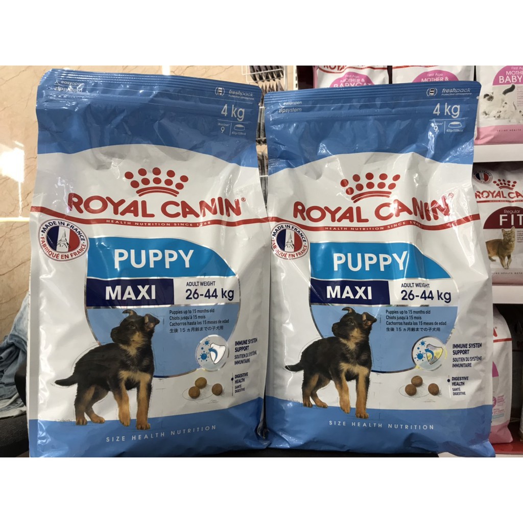 Thức ăn chó con giống lớn Royal Canin Maxi Puppy - túi 4kg