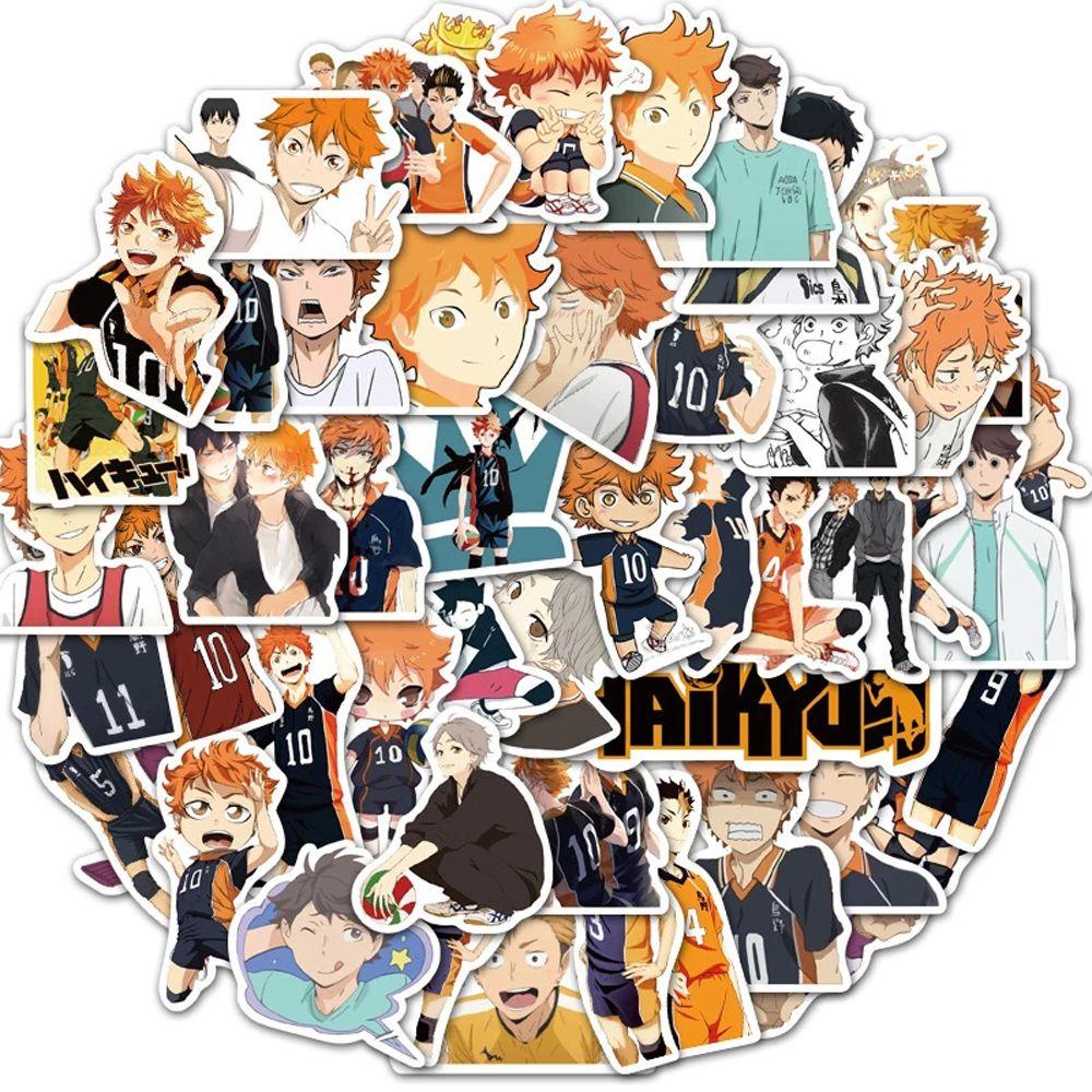 Sticker Hinata Shoyo Dán Trang Trí Điện Thoại / Ván Trượt / Laptop Họa Tiết Graffiti