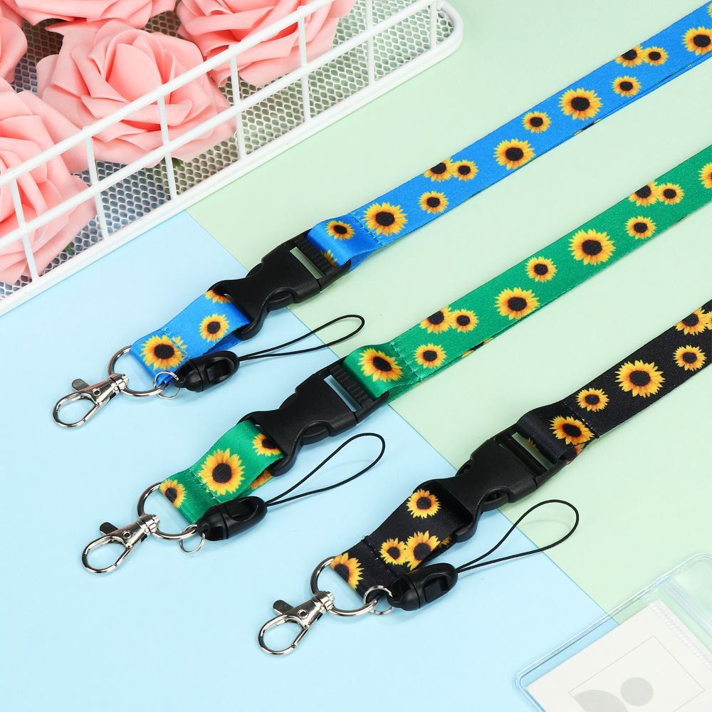 💜Layor💜 Dây đeo thẻ họa tiết hoa hướng dương có thể thu vào tiện dụng | BigBuy360 - bigbuy360.vn