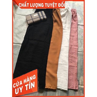 Quần lụa Cullotes dài lưng thun - hình thật shop chụp