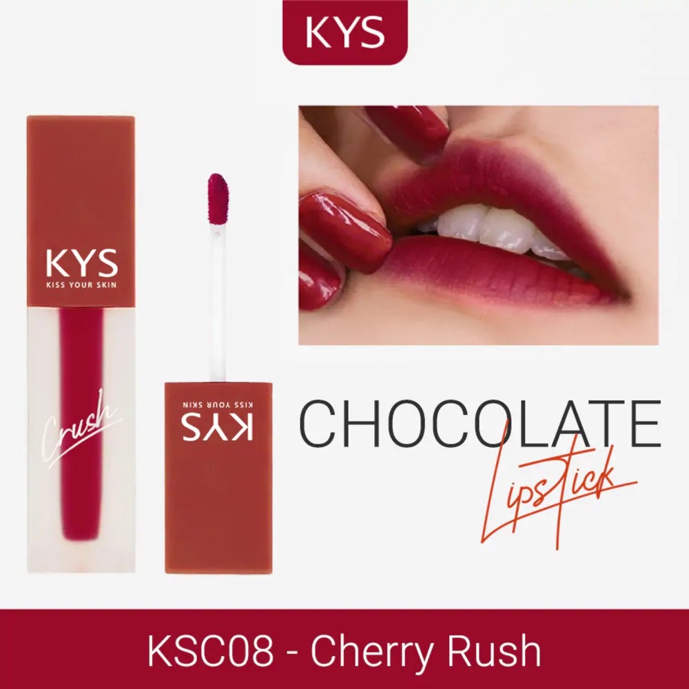 Son kem KYS Chocolate Crush ĐỎ CHERRY KSC08 – CHERRY RUSH