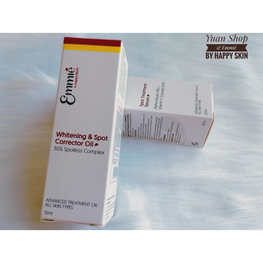 [Chính Hãng] Happy Skin Dầu Dưỡng Trắng Mờ Thâm Emmié Whitening & Spot Corrector Oil | BigBuy360 - bigbuy360.vn