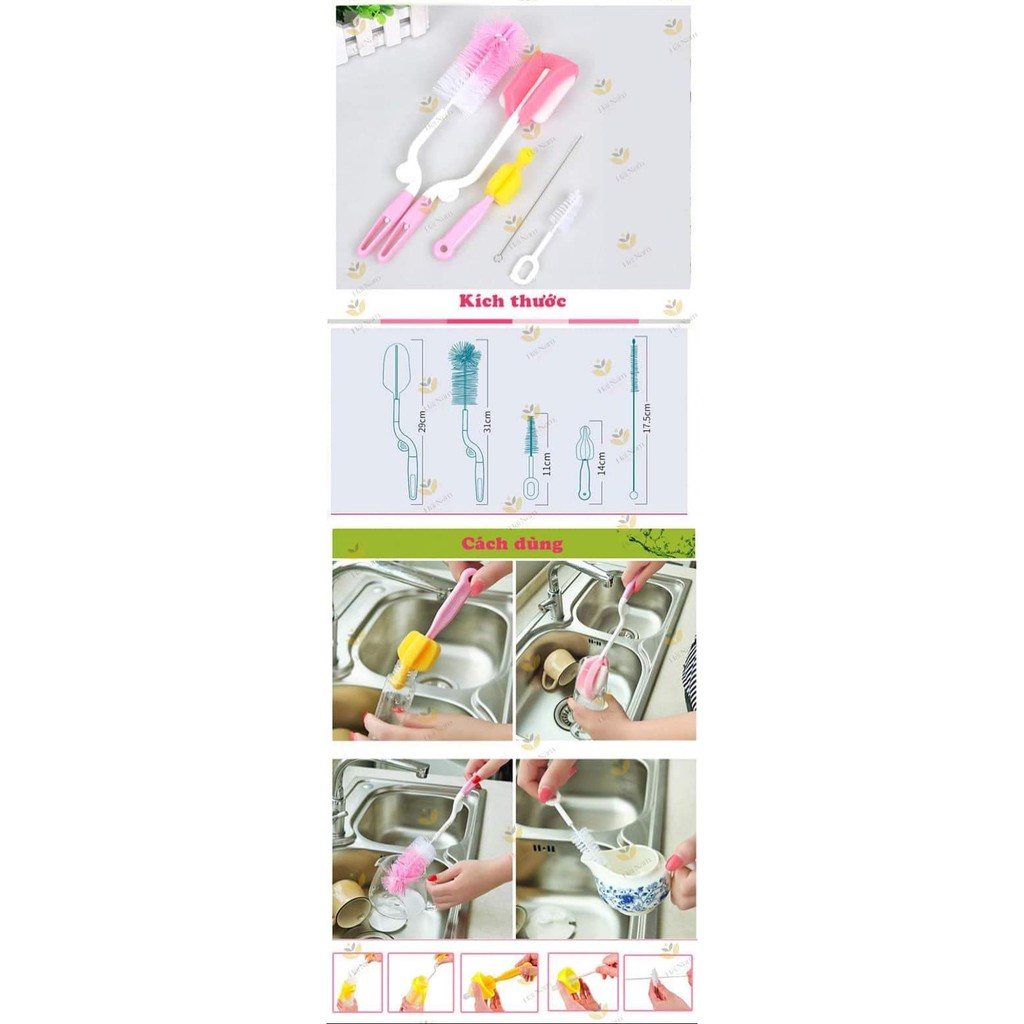 Bộ cọ rửa bình sữa