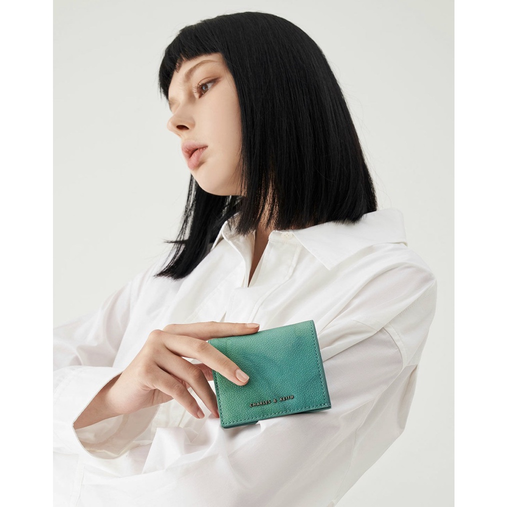 Ví nữ nắp gập cnk. CK6 -10701210 full box size 9cm