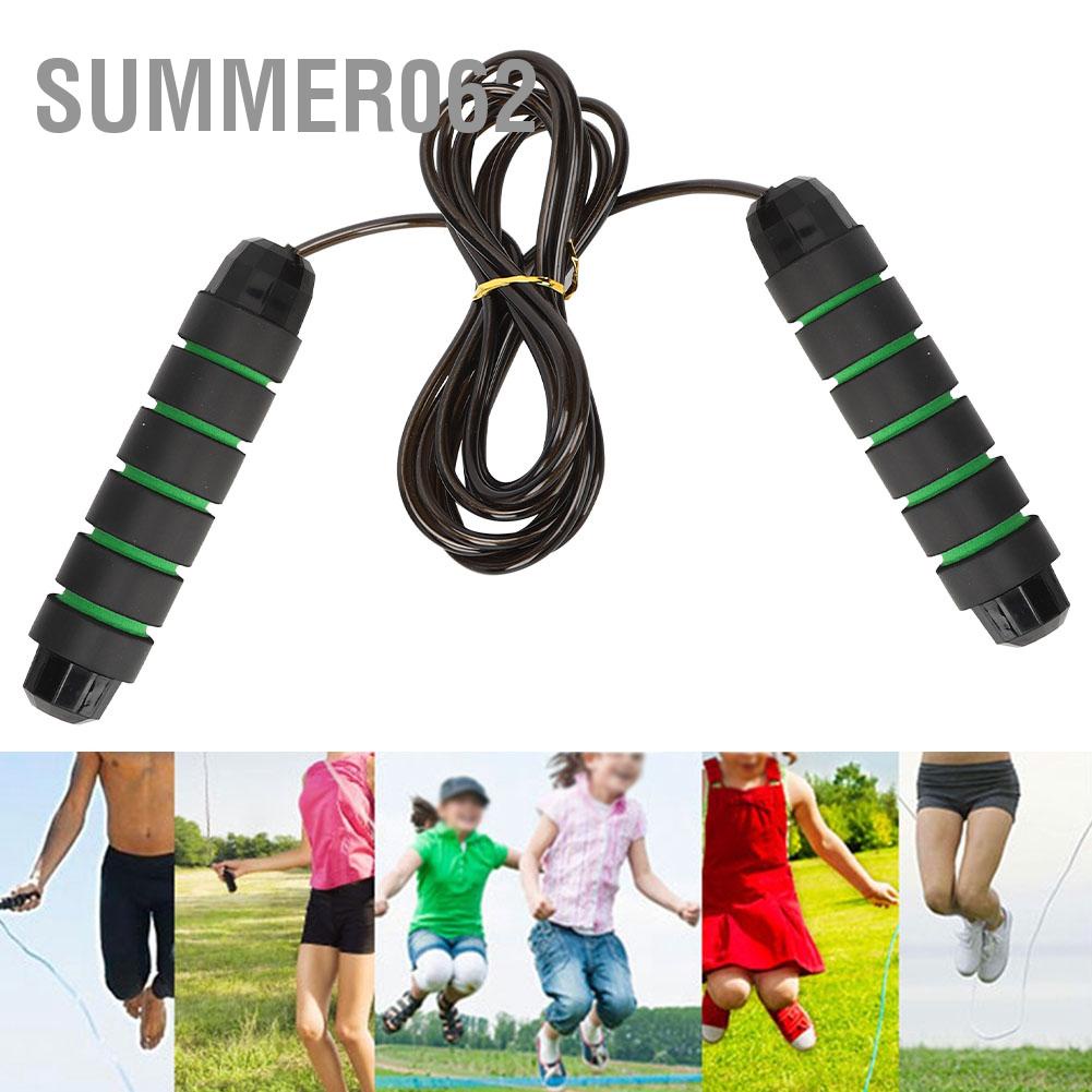 Summer062 Unisex Adjustable Steel Wire Bearing Jumping Rope Fitness Tool Accessories for Adult Children
