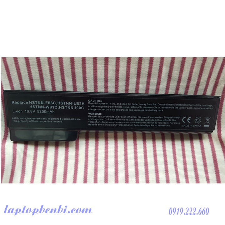 Pin laptop 6cells HP Elitebook 8460p, 8460w, 8470p,8470w - Pin Battery 6cells 5200mAh hp 8470p,8470w, 8460p, 8460w