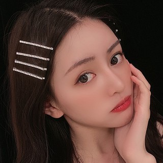 Set 4 Kẹp Tóc Đính Đá Lấp Lánh Thời Trang Cho Nữ