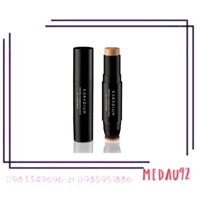 (Đủ tone) Kem nền dạng thỏi Karadium Melting Foundation Stick