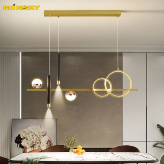 Đèn thả MONSKY TULES cao cấp trang trí nội thất hiện đại, sang trọng.