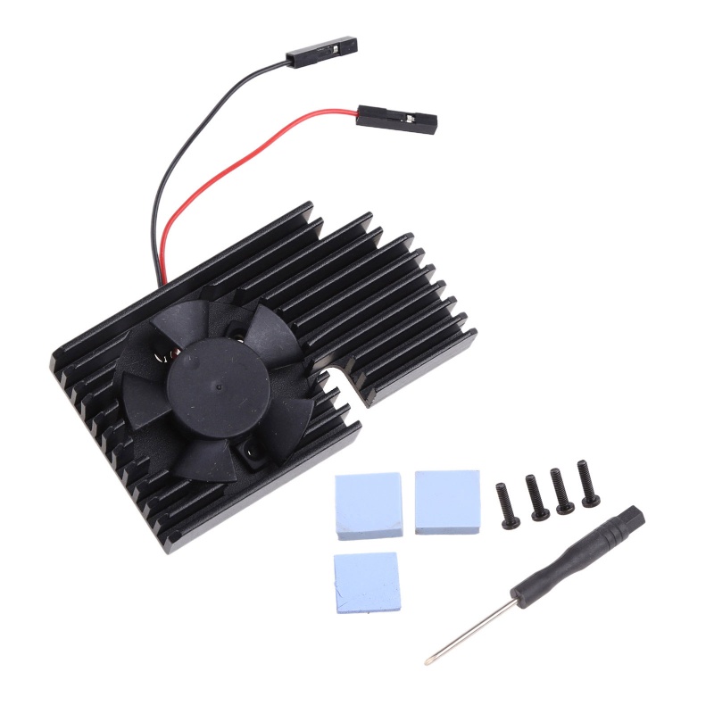 Quạt Tản Nhiệt Bằng Nhôm Cho Raspberry Pi 4B / 3B / 3B +