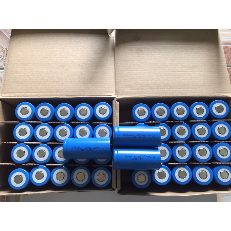 20 cell pin 32700 6Ah 3.2V đầu phẳng