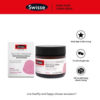 KEM DƯỠNG ẨM HỖ TRỢ TRẮNG DA SWISSE BLOOD ORANGE BRIGHTENING CREAM MOISTURIZER- HÀNG ÚC