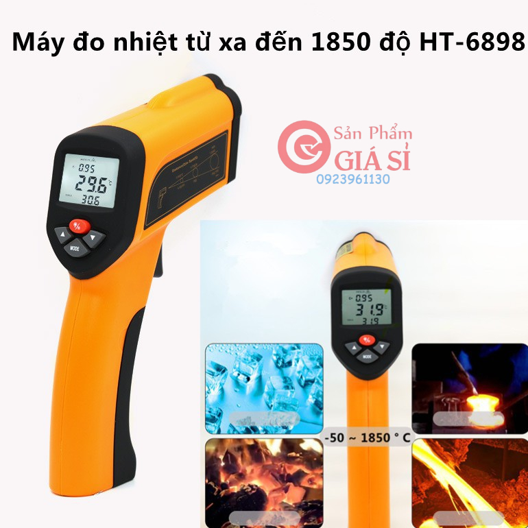 Máy đo nhiệt từ xa đến 1850 độ ❤️freeship❤️