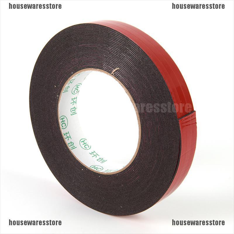 Cuộn Băng Keo Hai Mặt Siêu Dính Màu Đỏ Dài 10m