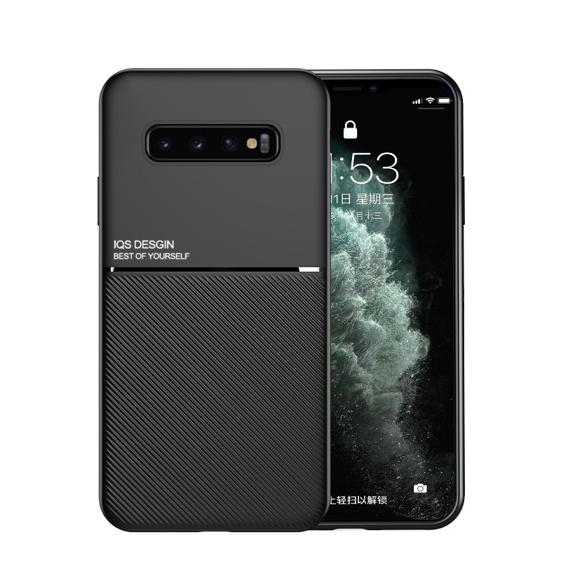 Ốp Điện Thoại Da Mềm Nhám Từ Tính Chống Sốc Cho Samsung Galaxy S10 S9 S8 Plus Note 10 Plus 9 8 S10 Lite