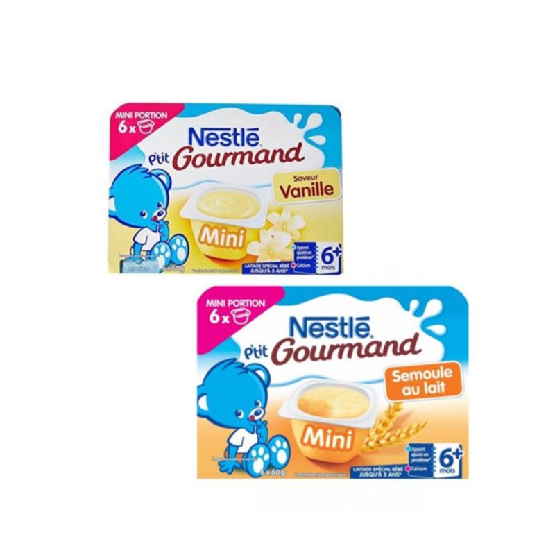 (Hàng Air ) Váng Sữa Nestle Pháp 6m+ cho bé  ăn dặm tăng cân date 12/2023 - Babylove123