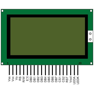 [Mã ELFLASH3 hoàn 10K xu đơn 20K] Graphic LCD12864 Xanh Dương