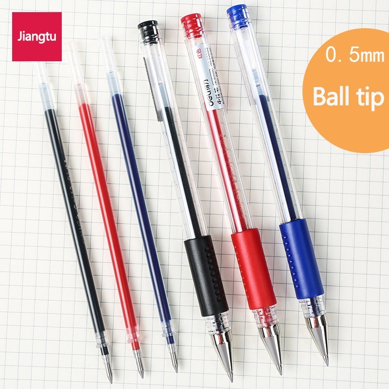 Bút Mực Nước Ngòi 0.5mm Màu Đen / Xanh Dương / Đỏ