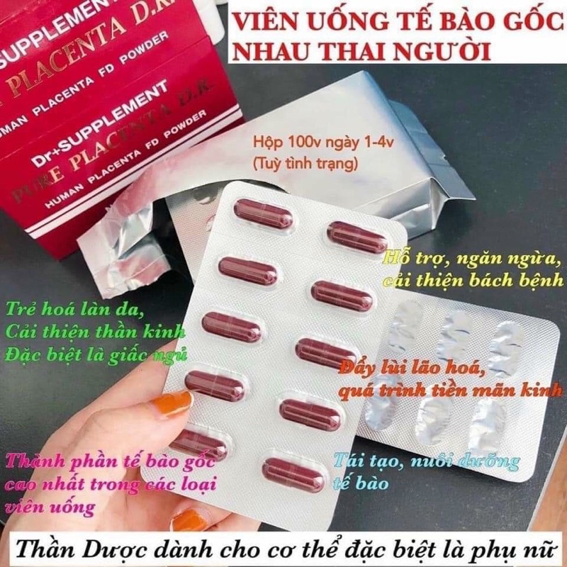 Viên uống tế bào gốc Pure Placenta D.R Supplement