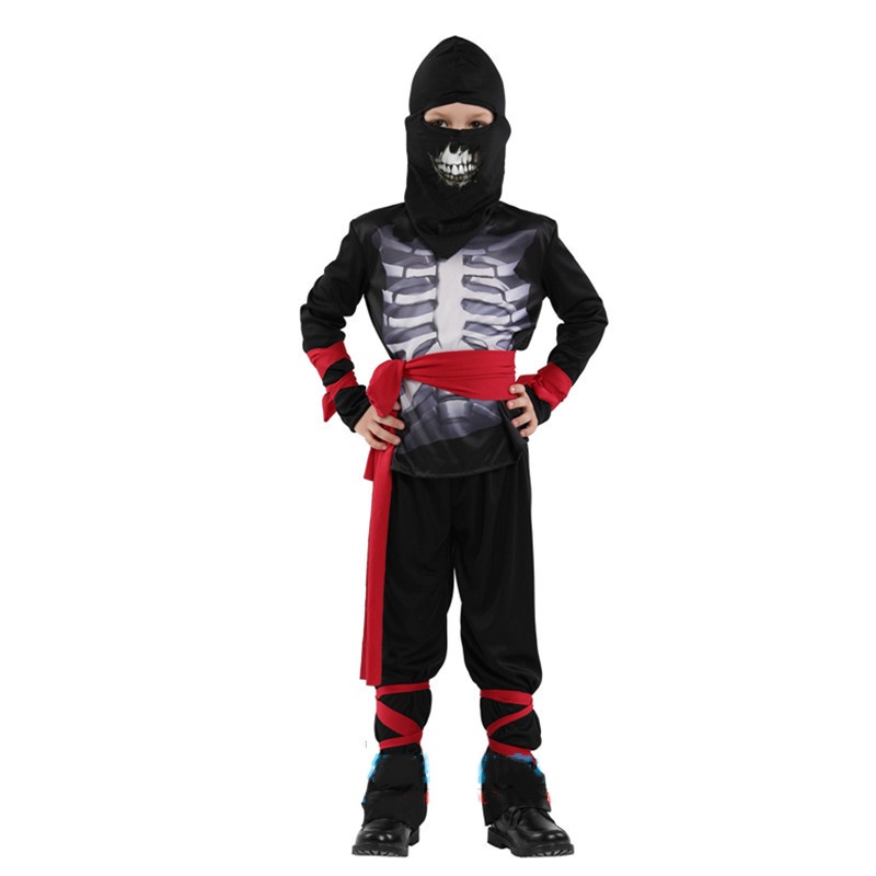 Bộ quần áo hóa trang nhân vật ninja bộ xương cho bé trai dịp Halloween