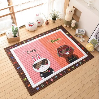 Thảm Creeping Mat Korea cao cấp New 2018 hình Cony&Brown đeo kính