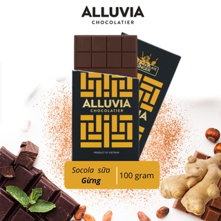 Socola nguyên chất sữa nhân Gừng ấm nồng ngọt ngào Alluvia Chocolate Milk