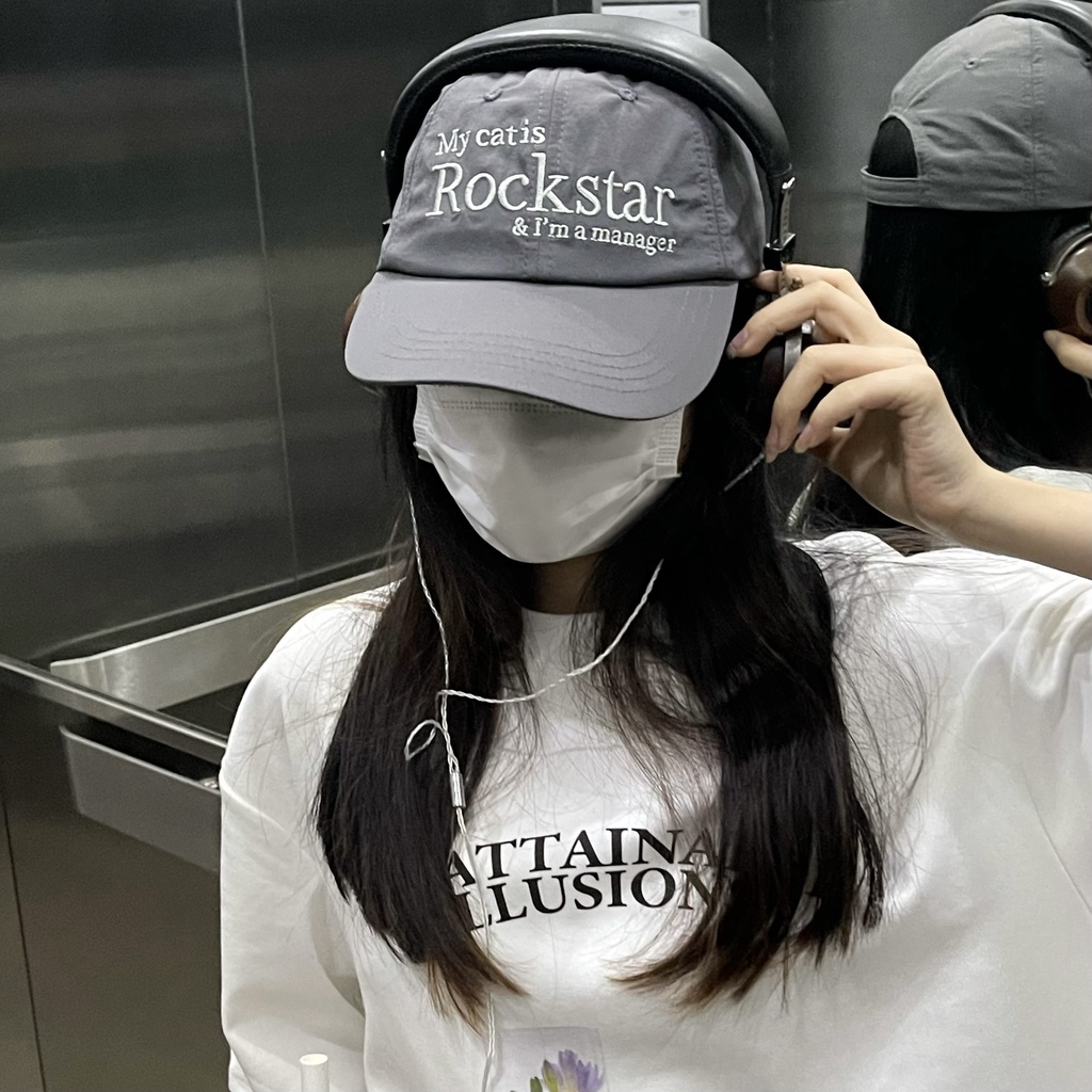 Mũ Lưỡi Trai Mềm Thêu Chữ my catis rockstar 22